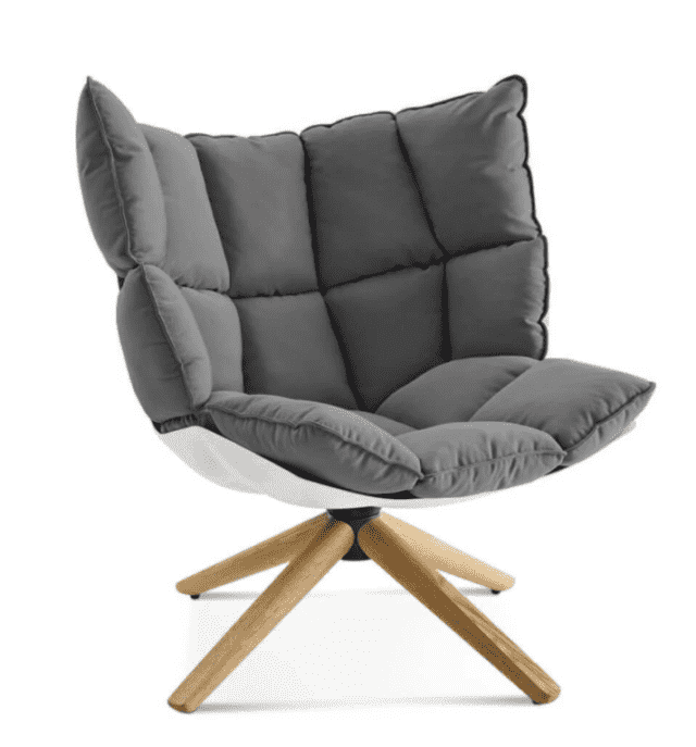 husk chair gray